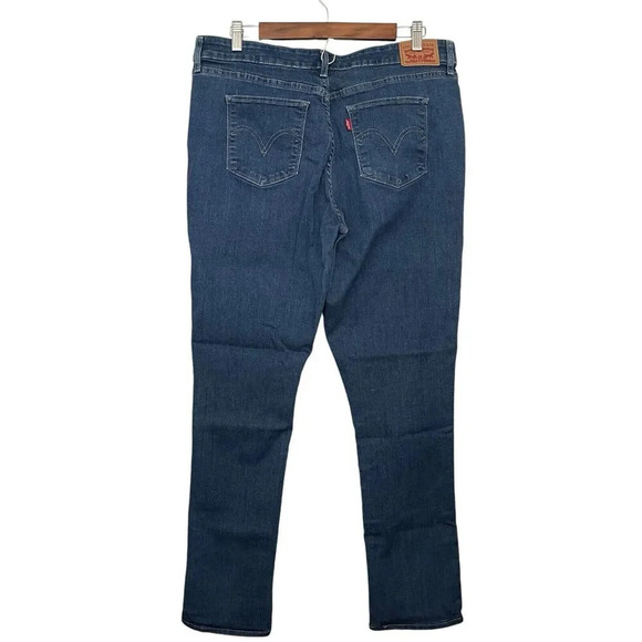 Levi's Classic Mid Rise Skinny Jeans Size 18M W34 L30 Blue Ankle Stretch - Picture 3 of 8